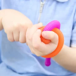 Stretchy Textured Elastic Fidget Snakes 6pk