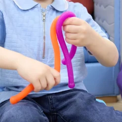 Stretchy Textured Elastic Fidget Snakes 6pk