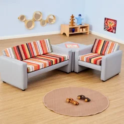 Stripe Children's Corner Sofa Set
