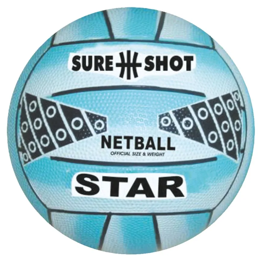 Sure Shot Star Netballs Blue Size 4