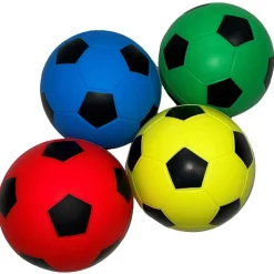 Team Colour Foam Footballs 19cm 4pk