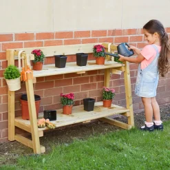 Tiered Outdoor Shelving Unit
