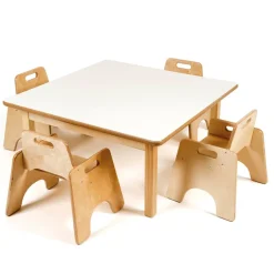 Toddler Low Square Table H380mm Single Table