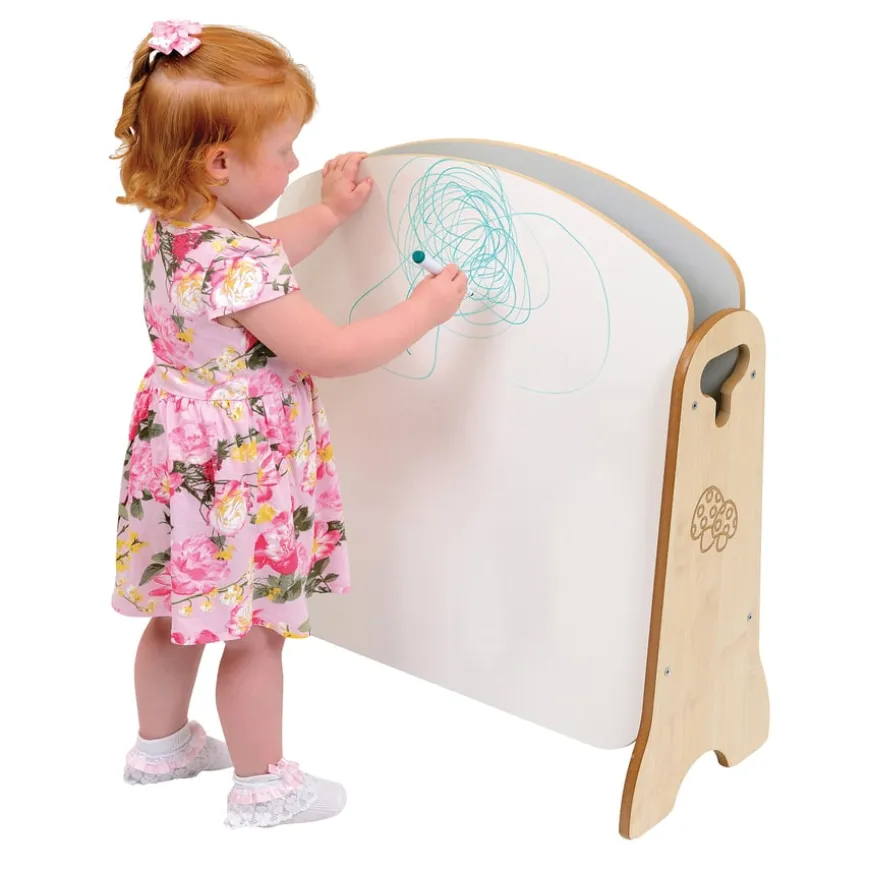 Toddler Mini Chalkboard and Whiteboard Easel