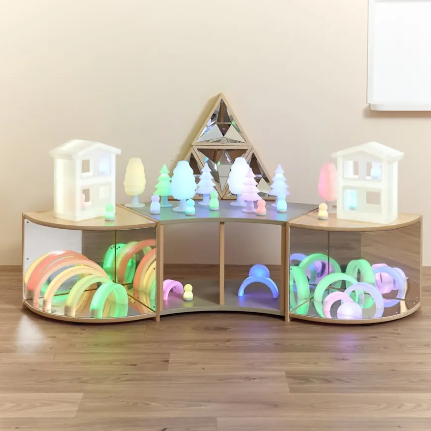 Toddler Mirrored Collection Corner Mirror Unit