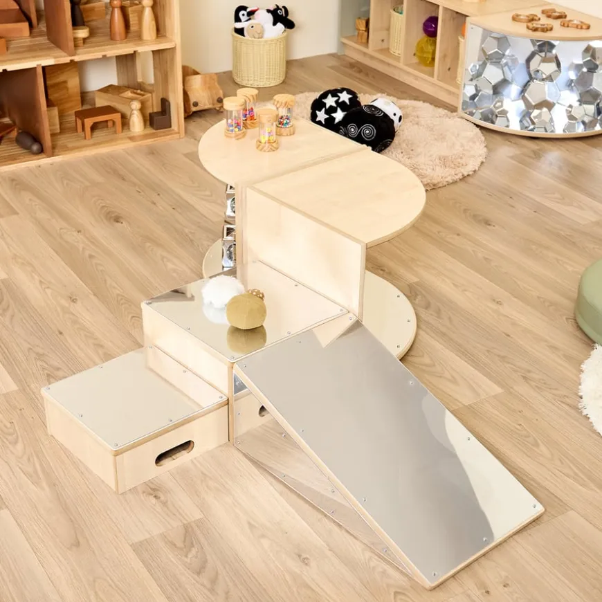 Toddler Mirrored Collection Corner Mirror Unit