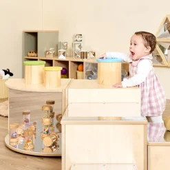 Toddler Mirrored Collection Corner Mirror Unit