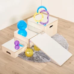 Toddler Mirrored Collection Slope & Nesting Units Bundle