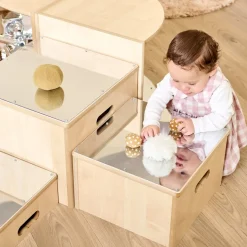 Toddler Mirrored Collection Slope & Nesting Units Bundle