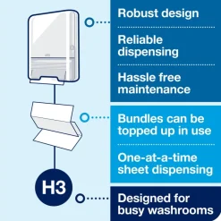 TORK® Singlefold Hand Towels 2 Ply 15pk