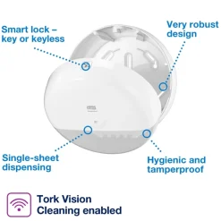 TORK® SmartOne® Toilet Roll Dispenser