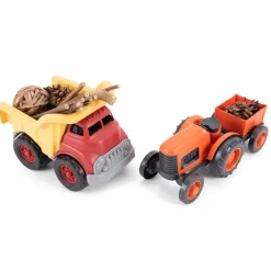 Tractor and Dump Truck Set 2pk