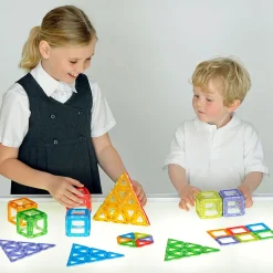 Translucent Magnetic Polydron 128pcs