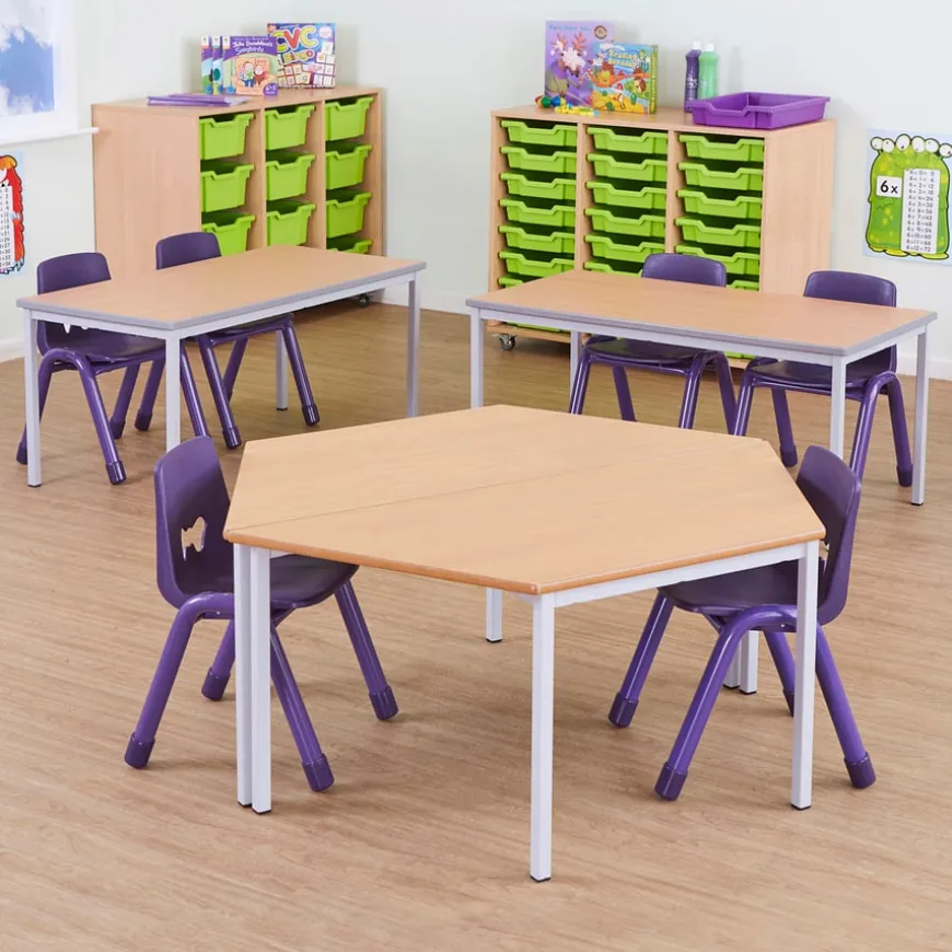 Trapezoidal Fully Welded Tables