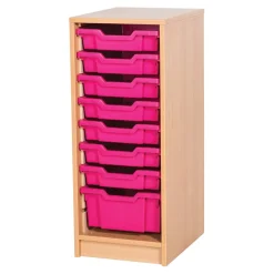 5 Tray Single Column Storage Unit