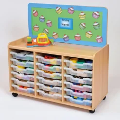 Tray Storage Unit Cork Display Board