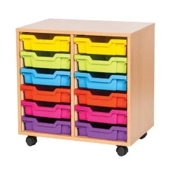 12 Tray storage unit supplied with trays