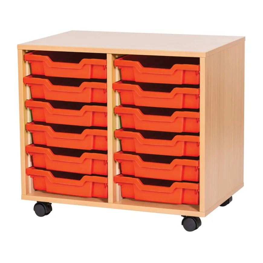 12 Tray storage unit supplied with trays