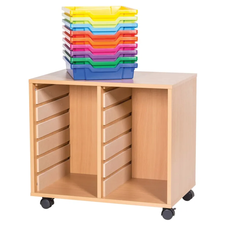 12 Tray storage unit supplied with trays
