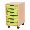 6 Tray storage unit supplied with trays