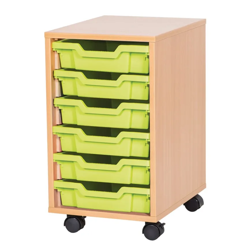 6 Tray storage unit supplied with trays