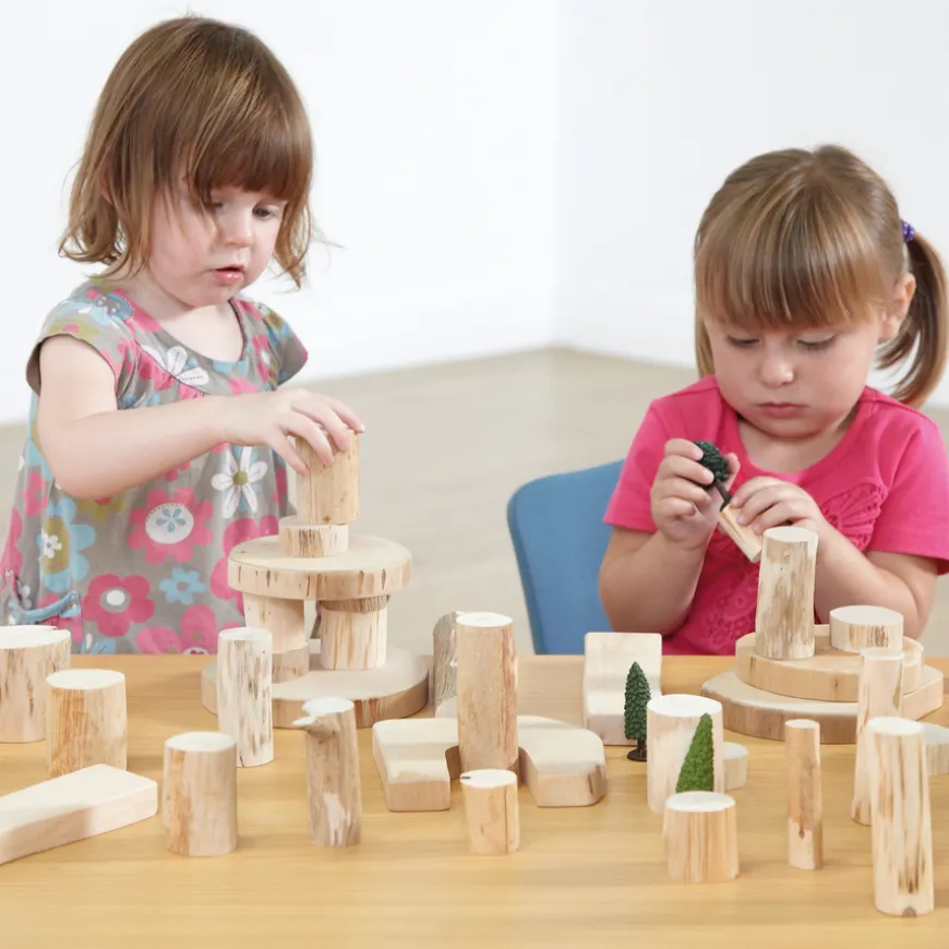 Tree Blocks Without Bark 36pcs