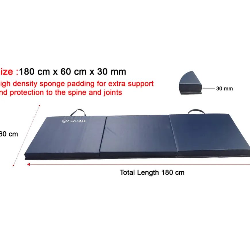Tri-Fold Gym Exercise Mat 6x2ft