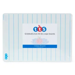 TTS A4 Double Sided Gridded/Lined Whiteboards