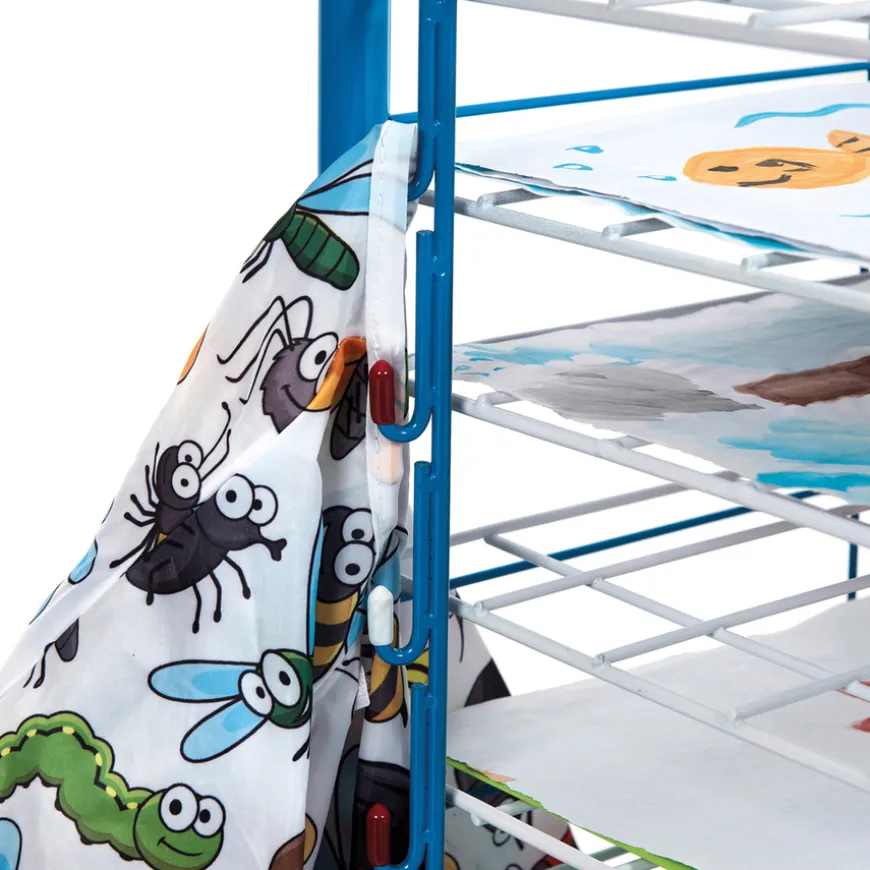 TTS A3 Fixed Shelf Mobile Drying Rack 15 Shelves
