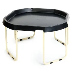 TTS Black Tuff Tray Table and Cream Stand Bundle