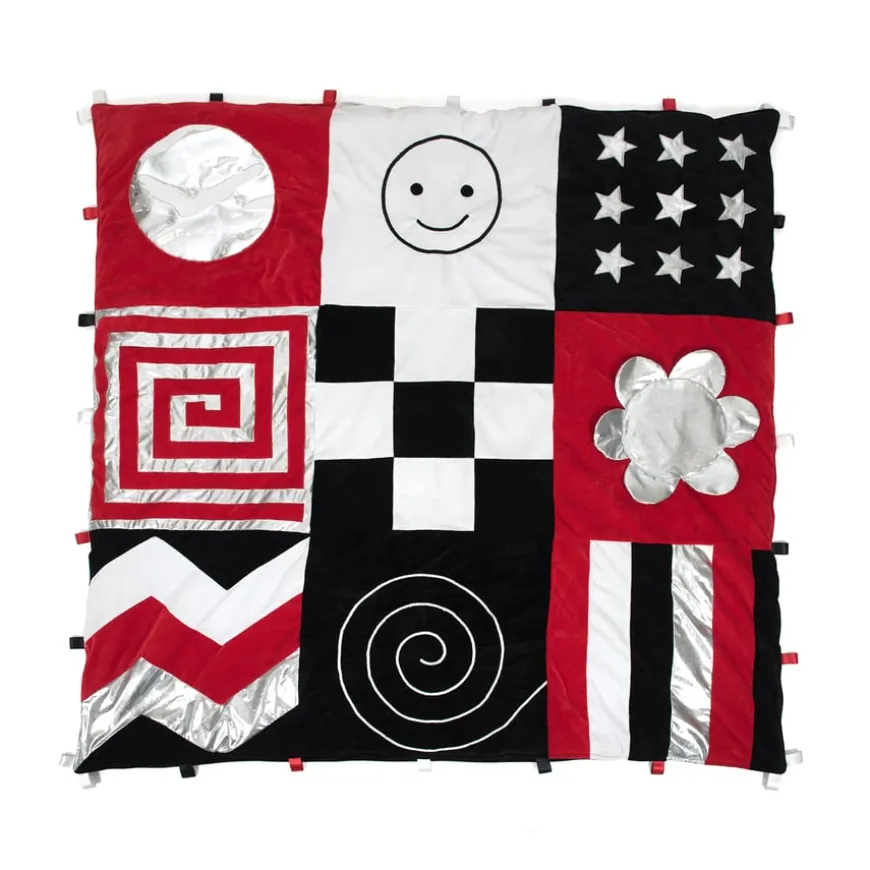 TTS Black & White Large Sensory Rug