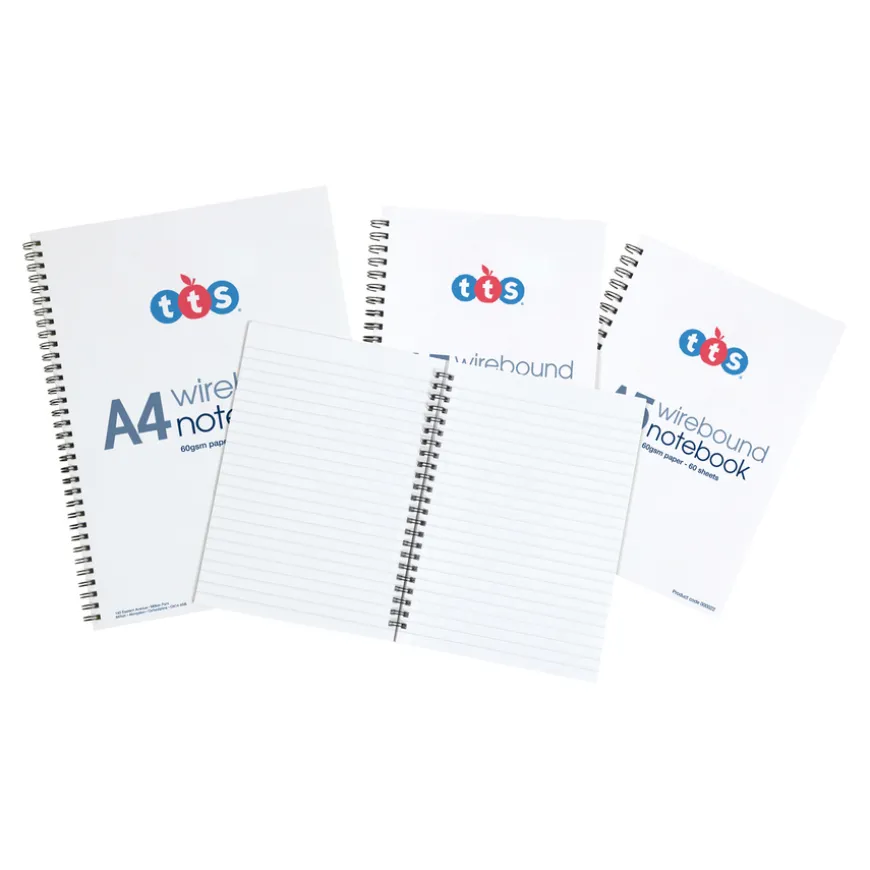 TTS Budget Essentials Wirebound Notebooks 6pk
