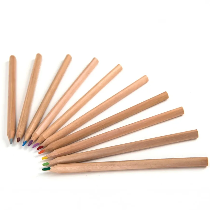 TTS Chunky Natural Triangular Colouring Pencils