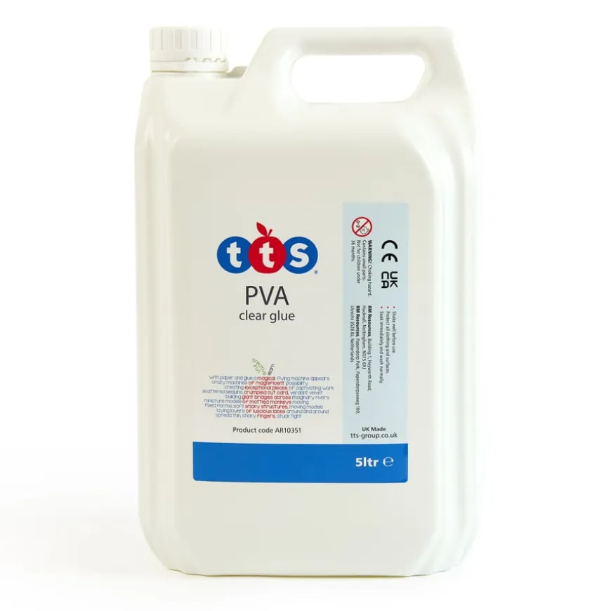 TTS Clear Washable PVA Glue 5l