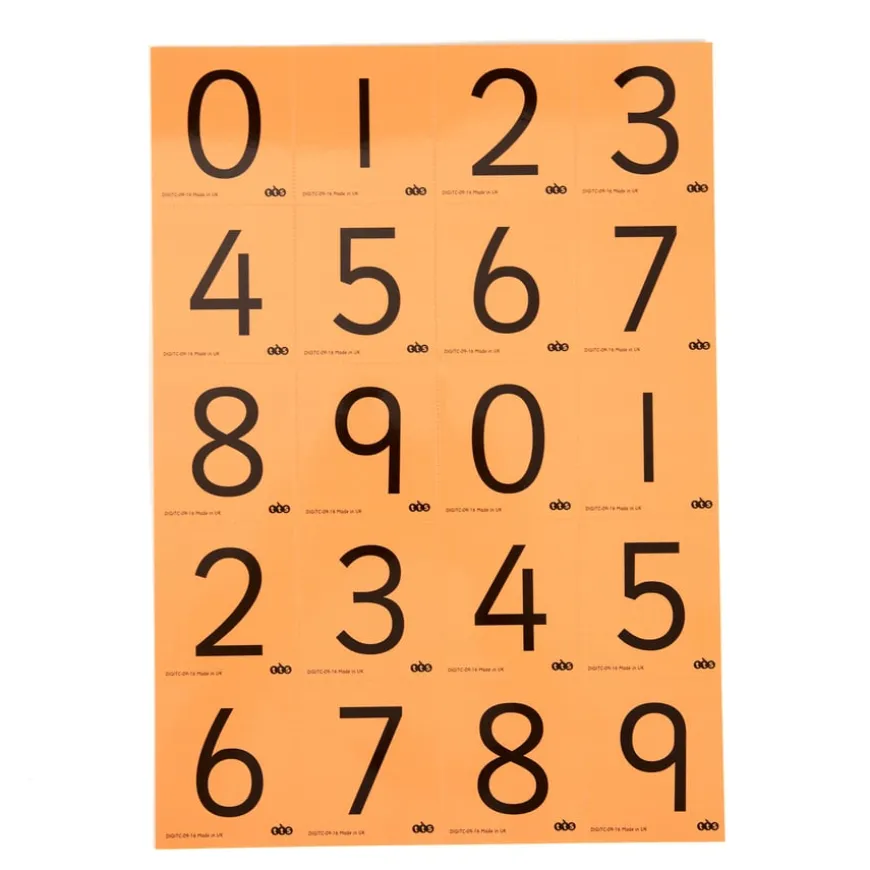 TTS Coloured Digit Cards Class 30pk