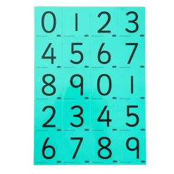 TTS Coloured Digit Cards Class 30pk