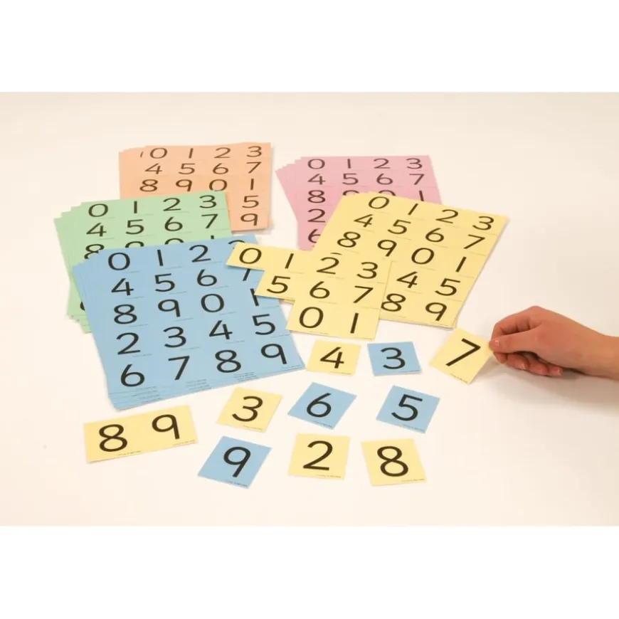 TTS Coloured Digit Cards Class 30pk