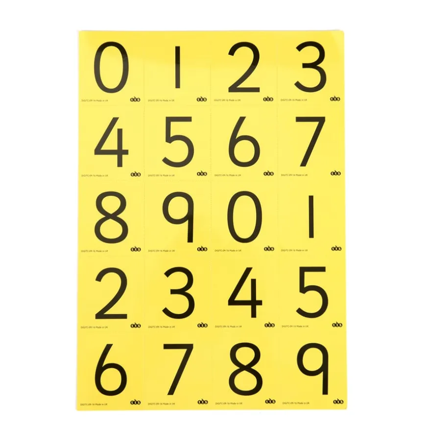 TTS Coloured Digit Cards Class 30pk