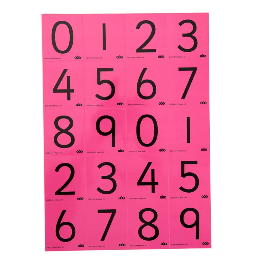 TTS Coloured Digit Cards Class 30pk