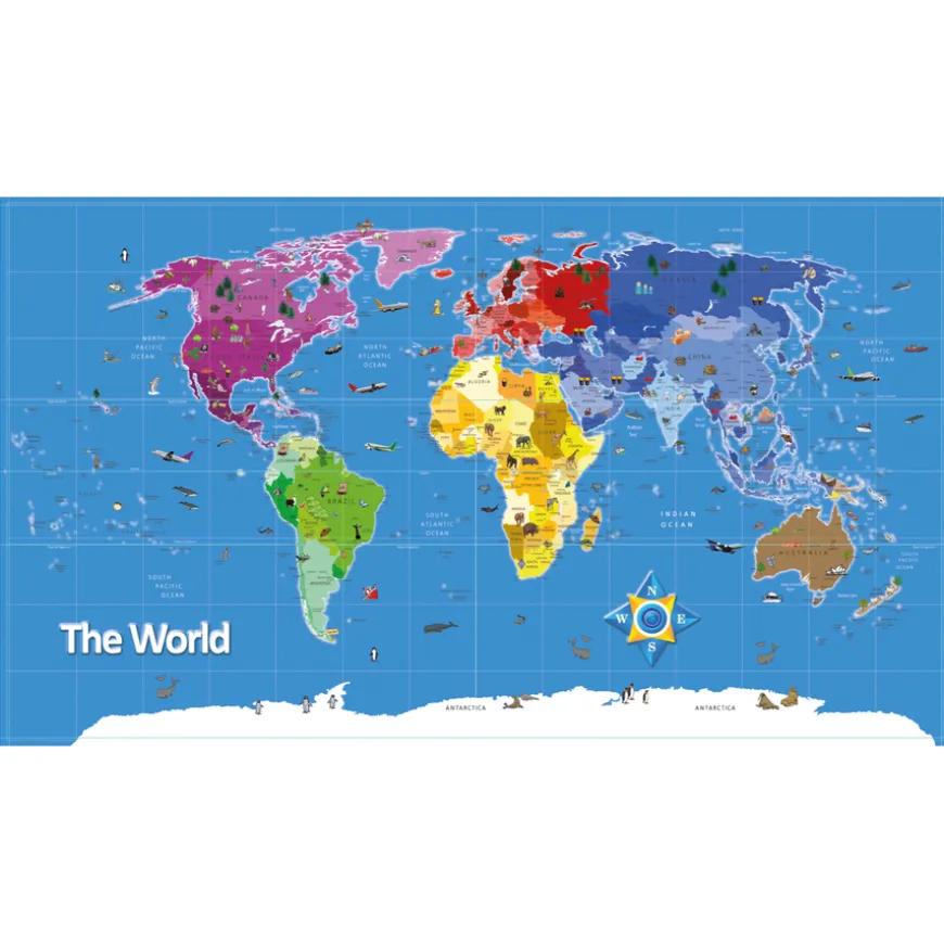 TTS Continents & Countries Map Signboards