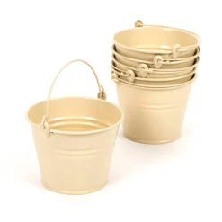 TTS Cream Metal Buckets 6pk