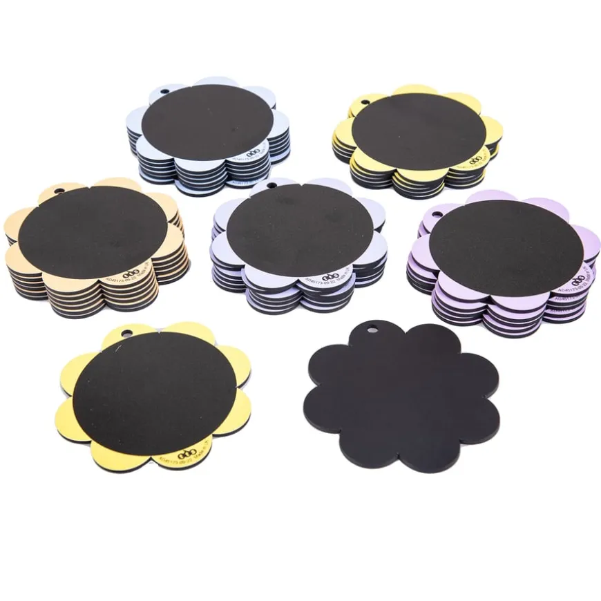 TTS Eco Outdoor Mini Daisy Hanging Chalkboards Assorted 30pk