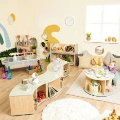 TTS Elements Sage Toddler Low Curved Storage Unit