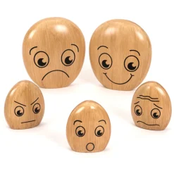 TTS Emotions Wooden Pebble Family