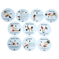 TTS Fitness Sequence Floor Spot Markers 10pk
