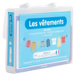 TTS French Clothing Vocabulary Builder Activity Cards 46pk