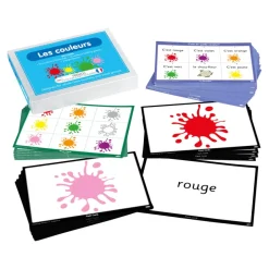 TTS French Colours Vocabulary Builder Activity Cards 46pk