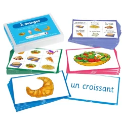 TTS French Food Vocabulary Builder Activity Cards