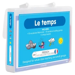TTS French Weather Vocabulary Builder Activity Cards 46pk