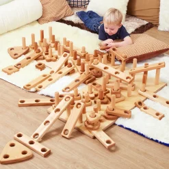 TTS Giant Wooden Stack & Build Construction Set